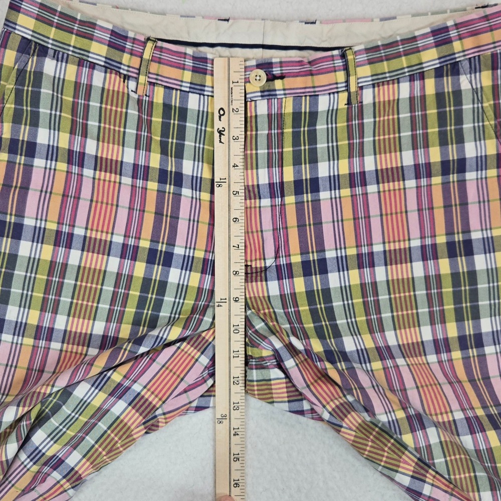 Polo Ralph Lauren Plaid‎ Shorts Mens 36 Multi-Color Madras Cotton Coastal Preppy - Picture 7 of 12